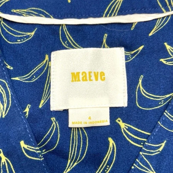 Anthropologie Maeve Sunseeker Banana Sleeveless Blouse - Picture 14 of 15